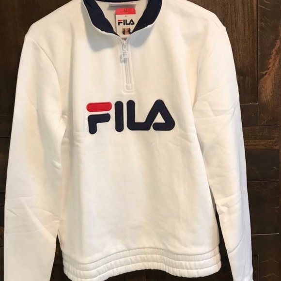 FILA- 1/4 Zip Pullover Logo Sweatshirt- NWT - Picture 8 of 10